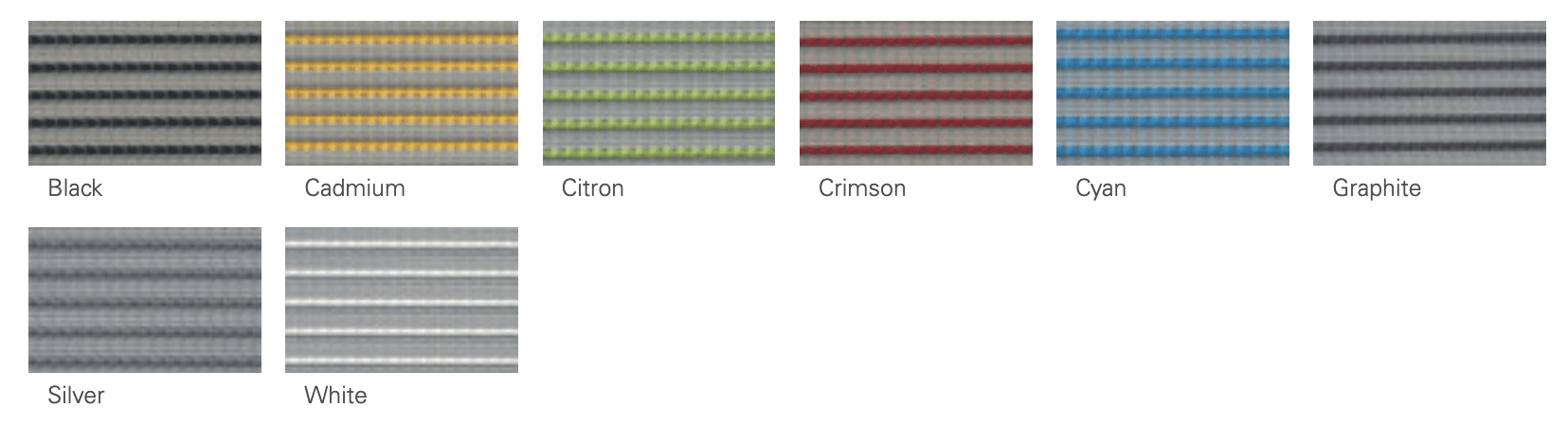 Pinstripe colour variations